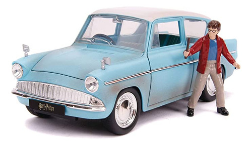 Jada Toys 1:24 Harry Potter Y  Ford Anglia Vehículo Fundid.