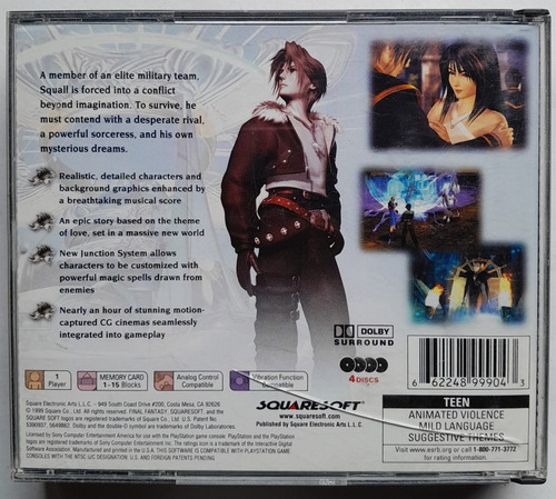 Final Fantasy 8 Ps1 Playstation Completo - Wird Us (Usado)