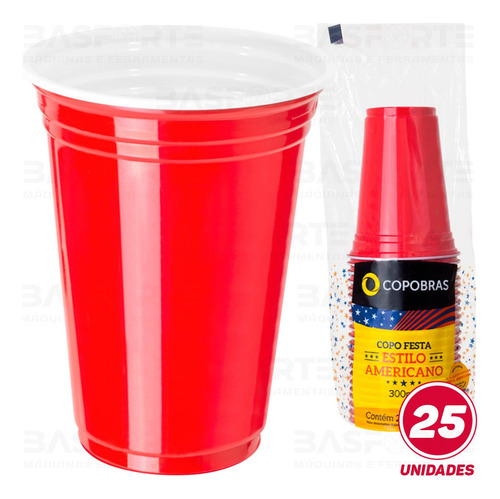Vaso americano de cerveza Pong 400 ml x 25