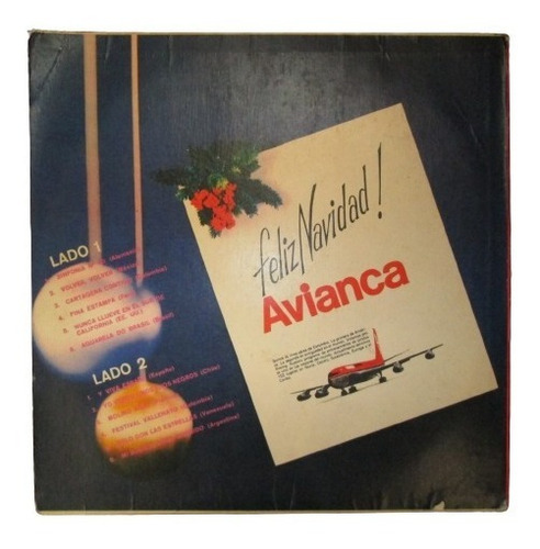 Musica  -disco Lp  Avianca - Feliz Navidad