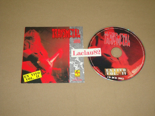 Transmetal En Vivo Vol 2 Denver 1994 Cd Rojo