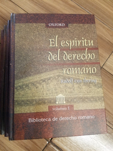 El Espíritu Del Derecho Romano 4 Tomos - Rudolf Von Ihering