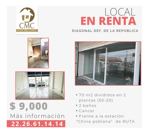 Local Comercial En Renta China Poblana Puebla