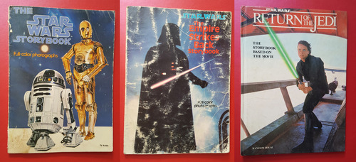Star Wars, 3 Story Books 1978, 1980 Y 1983 Random House (Usado)