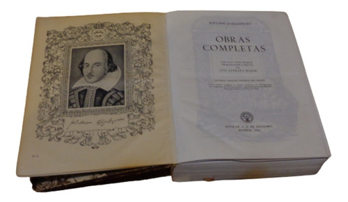 William Shakespeare. Obras Completas. Aguilar. Tapas Rotas