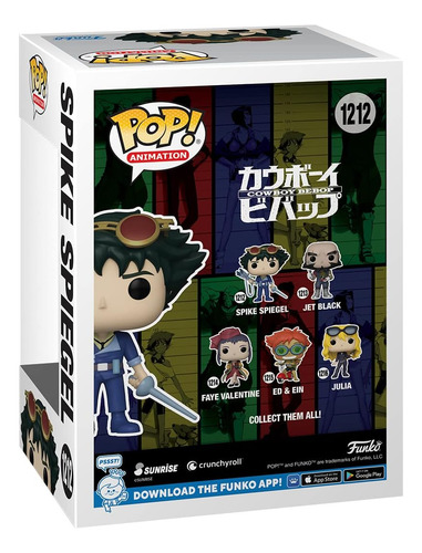 ¡funko Pop! Animación: Cowboy Bebop - Spike Con Arma Y Espad