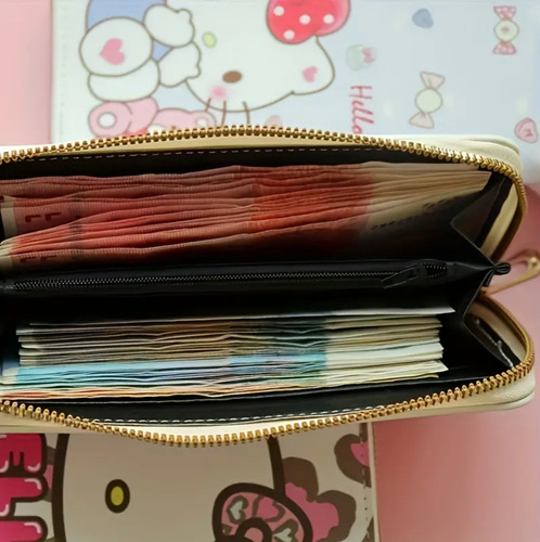 Carteras Largas Para Dama (disney-sanrio) Kitty Donas Pu