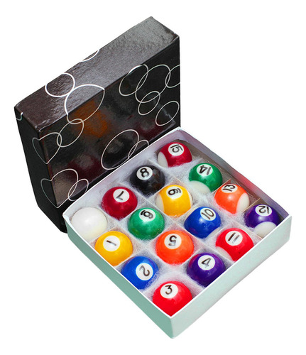 Mini Bolas De Billar De 16 Piezas, Juego De Bolas De 44mm