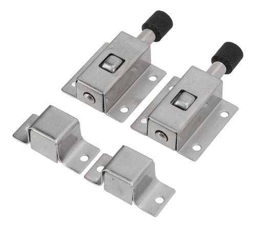 Juego De 2 Cerrojos Para Puerta, Acero Inoxidable, Antirrobo