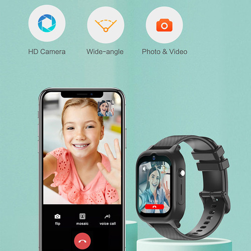 Reloj De Teléfono Inteligente 4g Para Niños Con Fotografía M