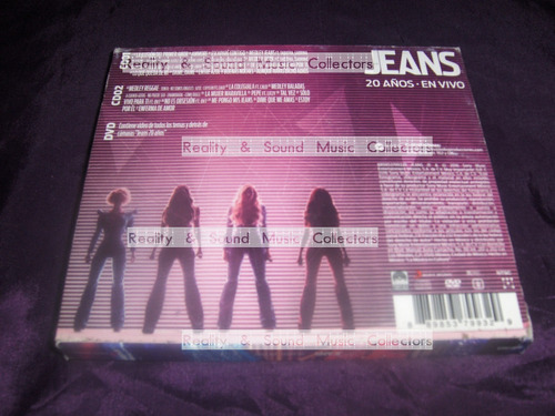 Jeans 20 Años En Vivo 2 Cds + Dvd De Coleccion (Usado)