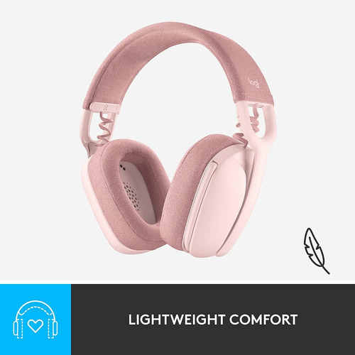 Imagen 2 de 5 de Auriculares Inalámbricos Over-ear Logitech Zone Vibe 100 Color Rosa