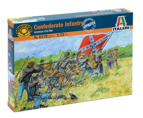 Confederate Infantry American Civil War By Italeri # 6178  