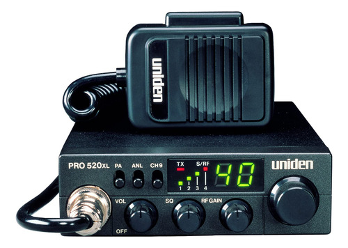 Radio Cb Compacta Uniden Pro520xl Con 40 Canales Negro