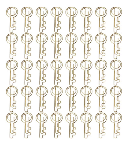 Clips De Papel Para Llaves, 40 Piezas, Clip De Forma Única,