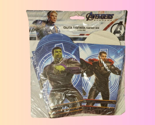 Caja Fantasía Palomitas Dulces Botana Avengers