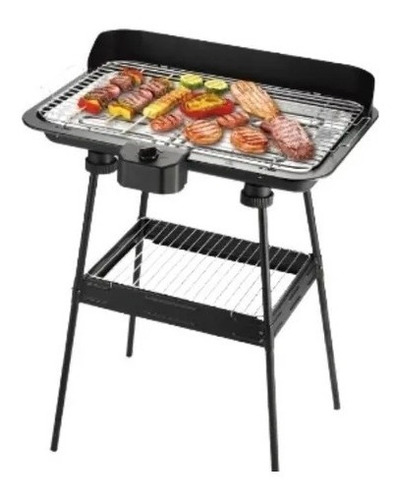 Parrilla Electrica Grill  C Patas Pie Balcon Suzika  Negro