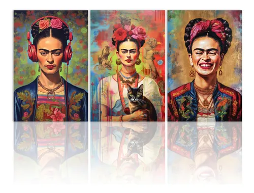 comprar 3 Lienzos De Frida Kahlo Para Pared, Carteles De Frida Kahlo