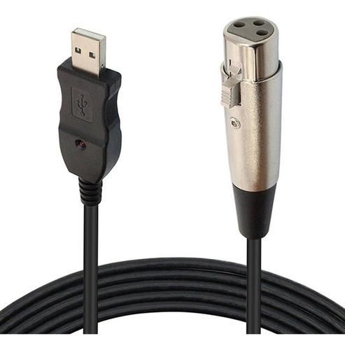 Cable Adaptador Usb Xlr, Cable De Micrófono, Conector Hembra