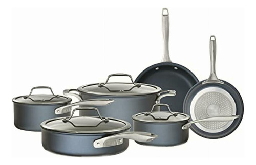 Bialetti 7466 Sapphire 10 Piece Nonstick Hard Anodized