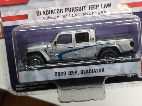 Greenlight Hot Pursuit 2020 Jeep Gladiator 1:64 Color Plateado