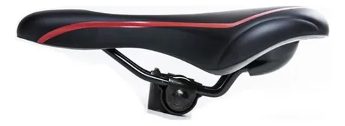 Banco Selim Rvs 280 X 170 mm - negro/rojo