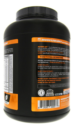 Muscleology Nitro-up Hydrolyzed Whey Isolate Protein, Infuse