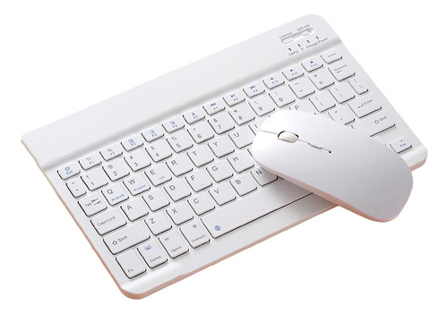 2.4ghz Bluetooth Teclado Ratón Modo Dual 7 Pulgadas Blanco