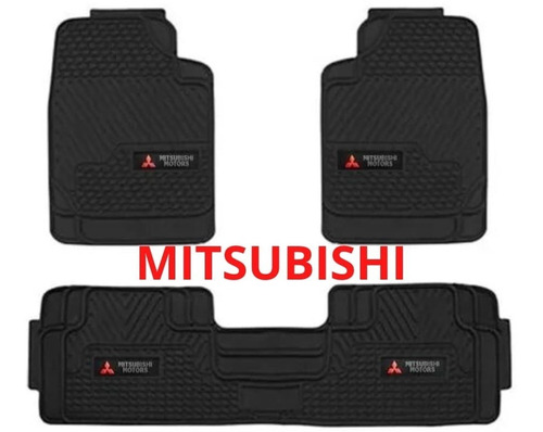 Pisos Mitsubishi 3piezas De Jebe Lancer, L200, Montero