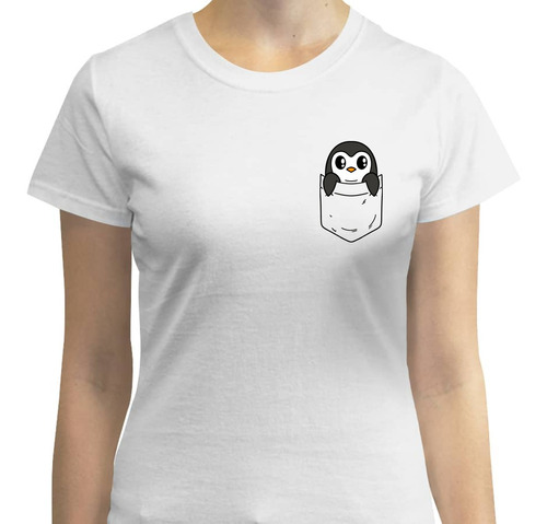 Playera Cartoon - Dama - Pingüino De Bolsillo