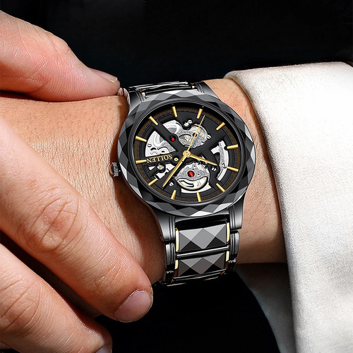 Reloj De Pulsera Sollen Classic Watches Skeleton & Business