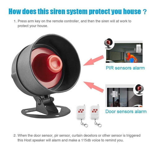 Sistema De Seguridad Kerui Alarma Inalámbrica Para Hogar Color