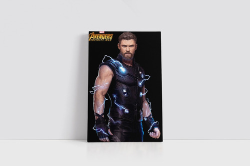 Cuadro Thor Marvel 50x75cm Lienzo Canvas