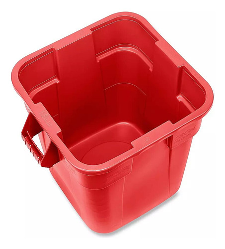 Contenedor Cuadrado Brute Sin Tapa 106 L Marca Rubbermaid