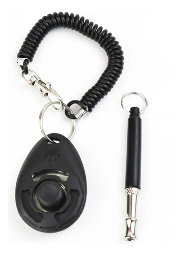 Pet Training Clicker Dog Whistle, Adiestrador Portátil Para