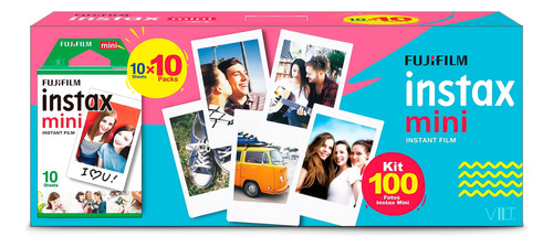 Filme Para Instax Mini 9 Mini 11 Fujifilm Pack 100 Fotos +nf