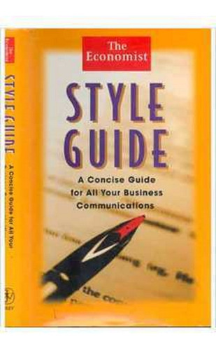 Livro The Economist: Style Guide