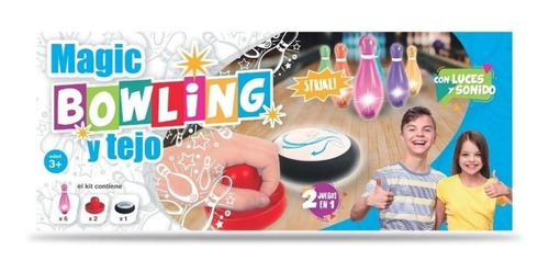 Jueguete Juego 2 En 1 Magic Bowling Tejo Luz Babymovil