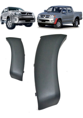 Moldura Fender Toyota Hilux 2005 06 10 2011 + Clips