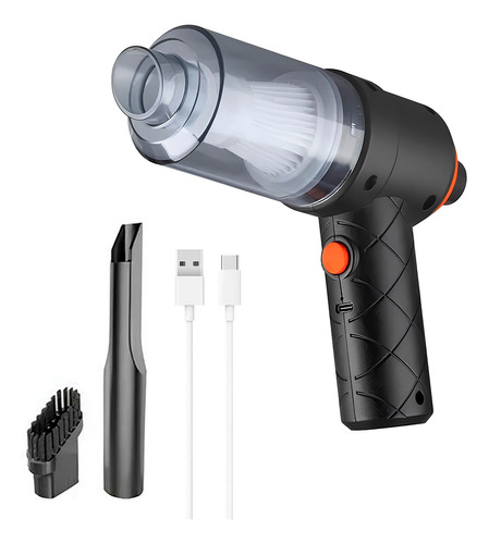 Aspirador De Pó Mini Soprador 3em1 Usb Portátil Recarregável