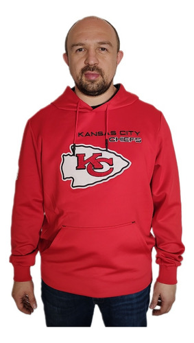 Sudadera Deportiva Kansas City Chiefs Nfl Oficial Bordada