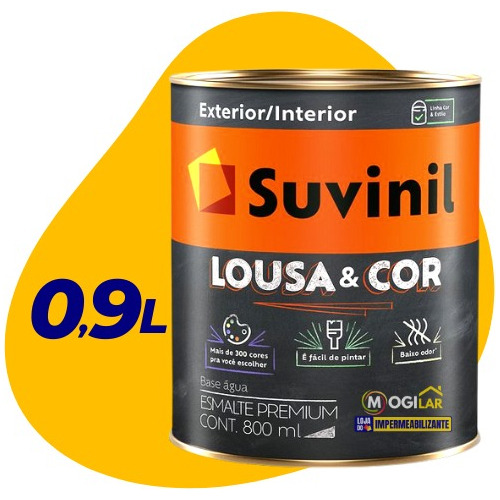 Tinta Lousa E Cor Suvinil Preto 800ml Esmalte P/ Parede Giz