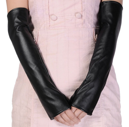 Guantes De Piel, Guantes Para Cosplay, Manoplas Sin Dedos, D