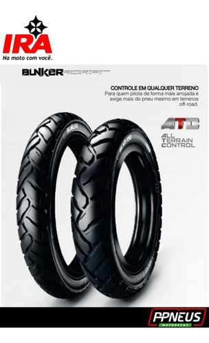 Kit Pneus Xre Xtz Tornado 90/90-21 + 2x 120/80-18 Bunker