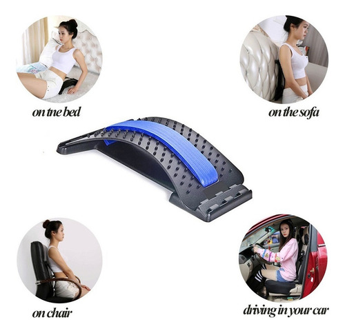 R Lumbar Espalda Masajeador Po Corrector Camilla Soporte