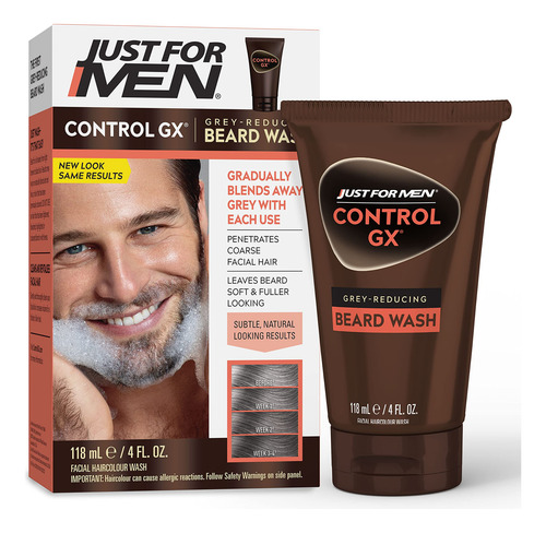 Shampoo Redutor De Barba Just For Men Control Gx Grey