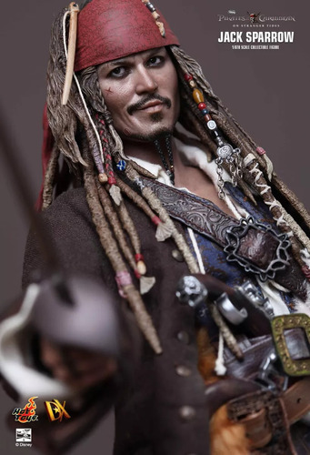 Boneco Jack Sparrow Action Figure Piratas Do Caribe Hot Toys