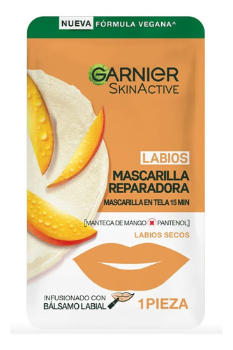 Mascarilla De Labios Mango Garnier Skinactive 