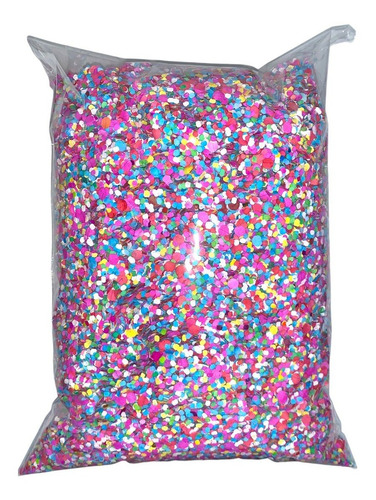 7 Bolsa Confeti Bolsa 1 Kg Confetti Papel Multicolor