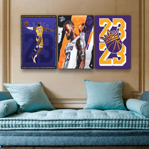 Cuadros 27x42 Basquet Nba Kobe Bryant Lakers Jordan Lebron 